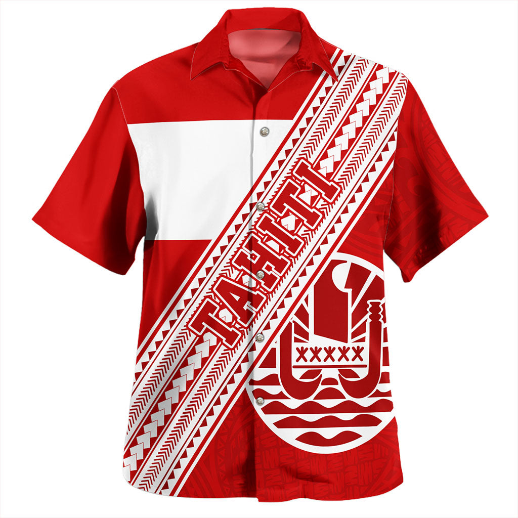 Austral Islands Hawaiian Shirt Flag And Coat Of Arms