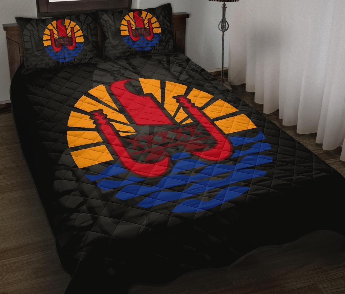 Tahiti Polynesian Quilt Bed Set