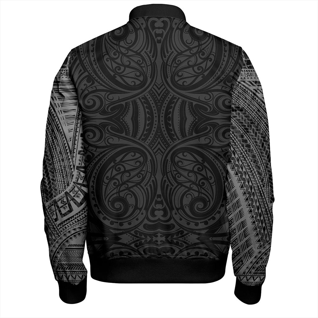 Samoa Bomber Jacket Tribal Tattoo Chest Design