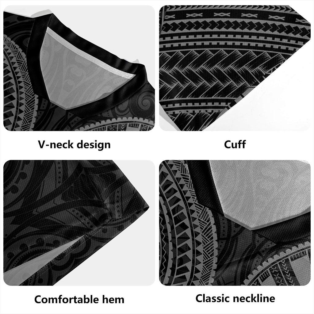 Samoa Rugby Jersey Tribal Tattoo Chest Design
