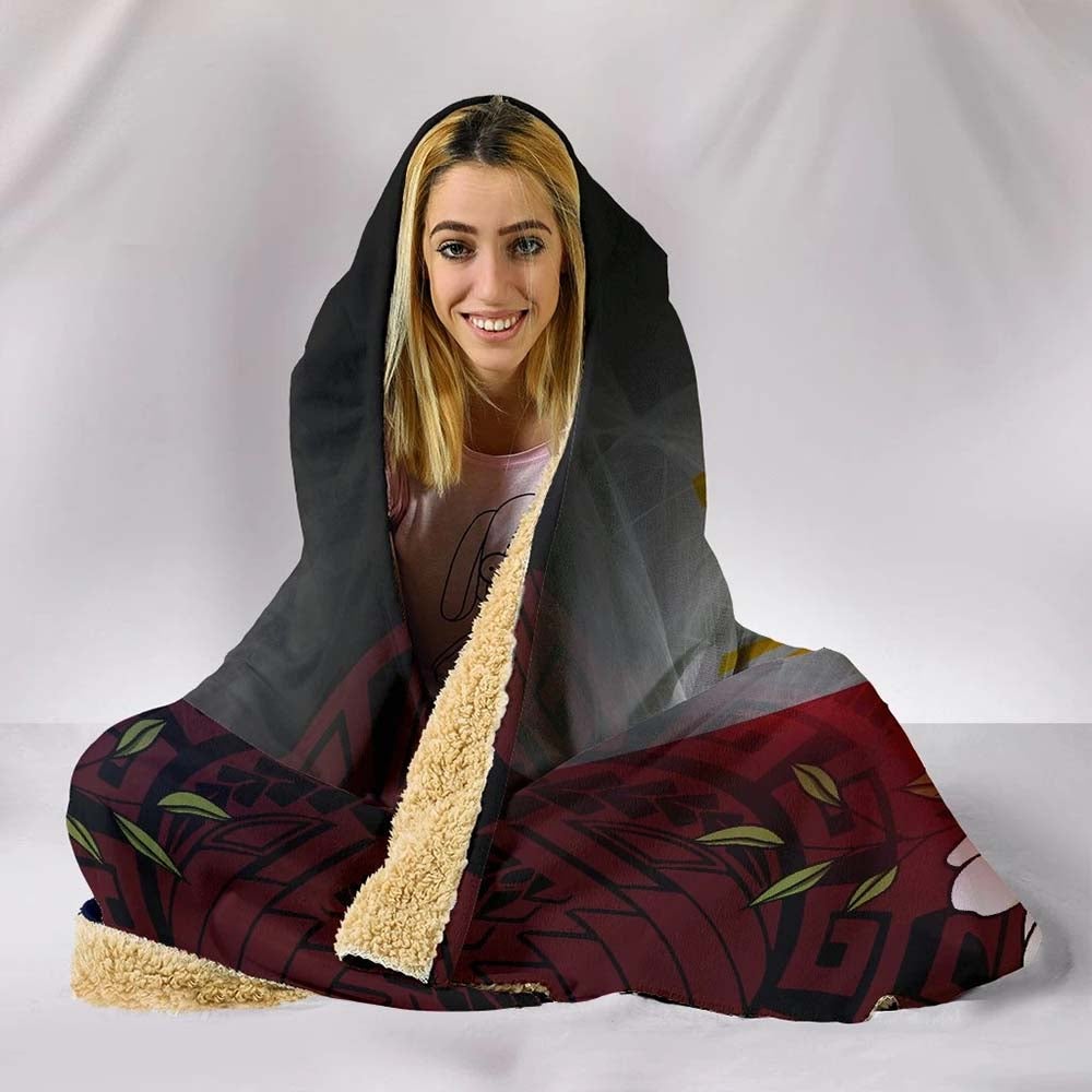 The Philippines Hooded Blanket - Filipino Flag with Islander Patterns