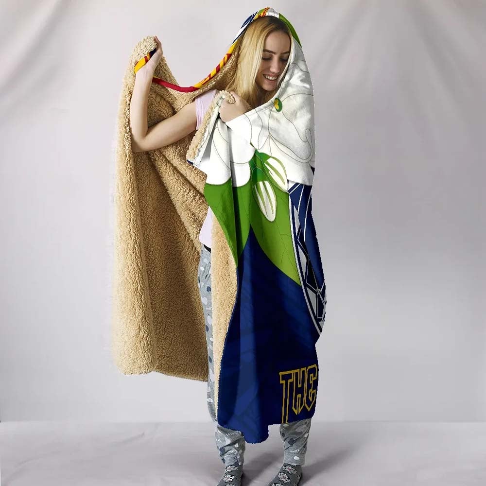 The Philippines Hooded Blanket - Filipino Sampaguita
