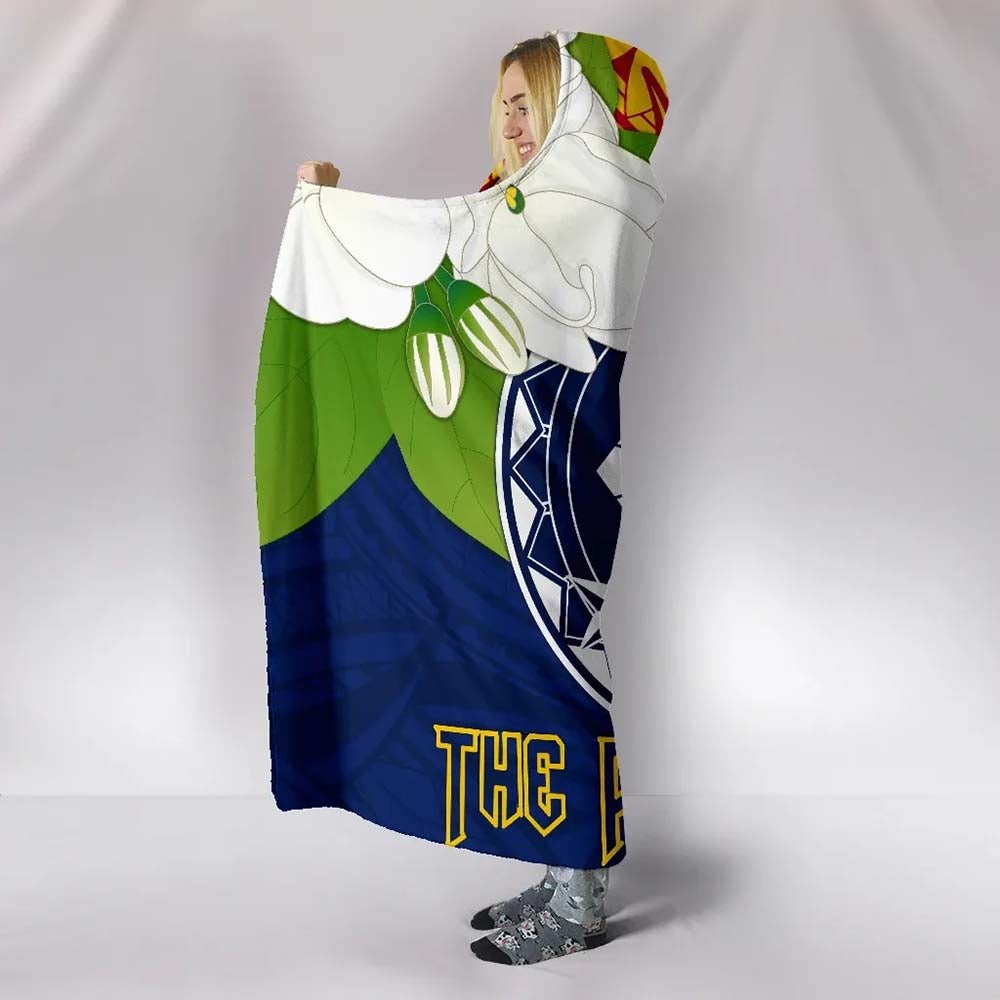 The Philippines Hooded Blanket - Filipino Sampaguita