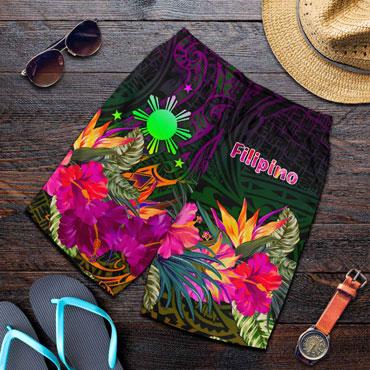 The Philippines Men Shorts - Summer Hibiscus