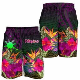 The Philippines Men Shorts - Summer Hibiscus