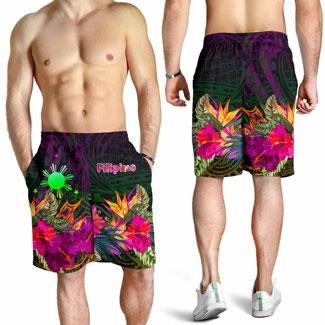 The Philippines Men Shorts - Summer Hibiscus