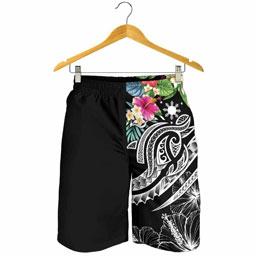 The Philippines Men Shorts - Summer Plumeria (Black)