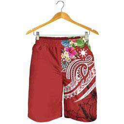 The Philippines Men Shorts - Summer Plumeria (Red)