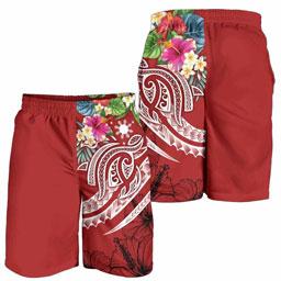 The Philippines Men Shorts - Summer Plumeria (Red)
