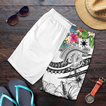 The Philippines Men Shorts - Summer Plumeria (White)