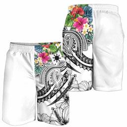 The Philippines Men Shorts - Summer Plumeria (White)