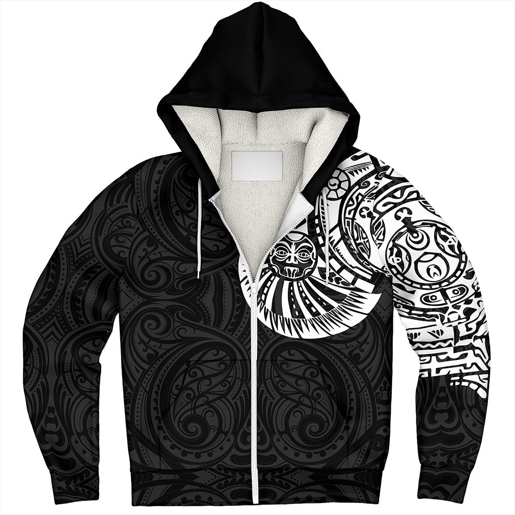 Samoa Sherpa Hoodie The Rock Chest Tattoo Pieces Designs
