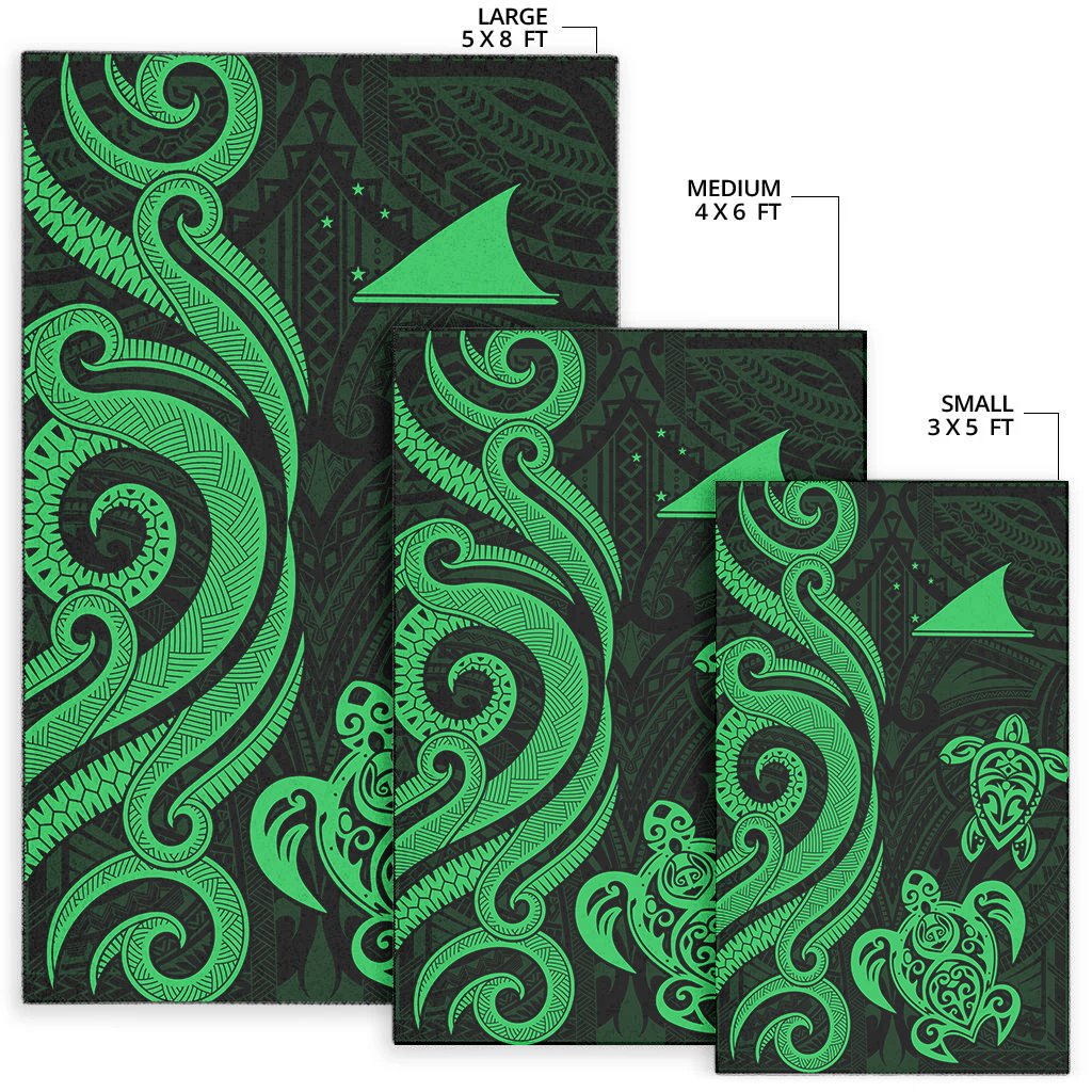 Tokelau Area Rug - Green Tentacle Turtle