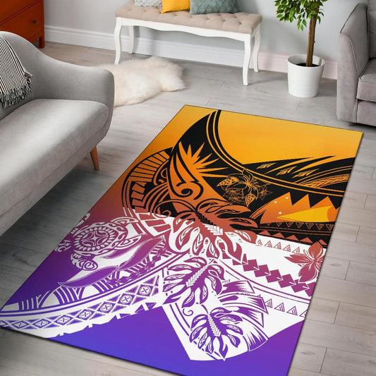 Tokelau Area Rug - Tribal Jungle Pattern