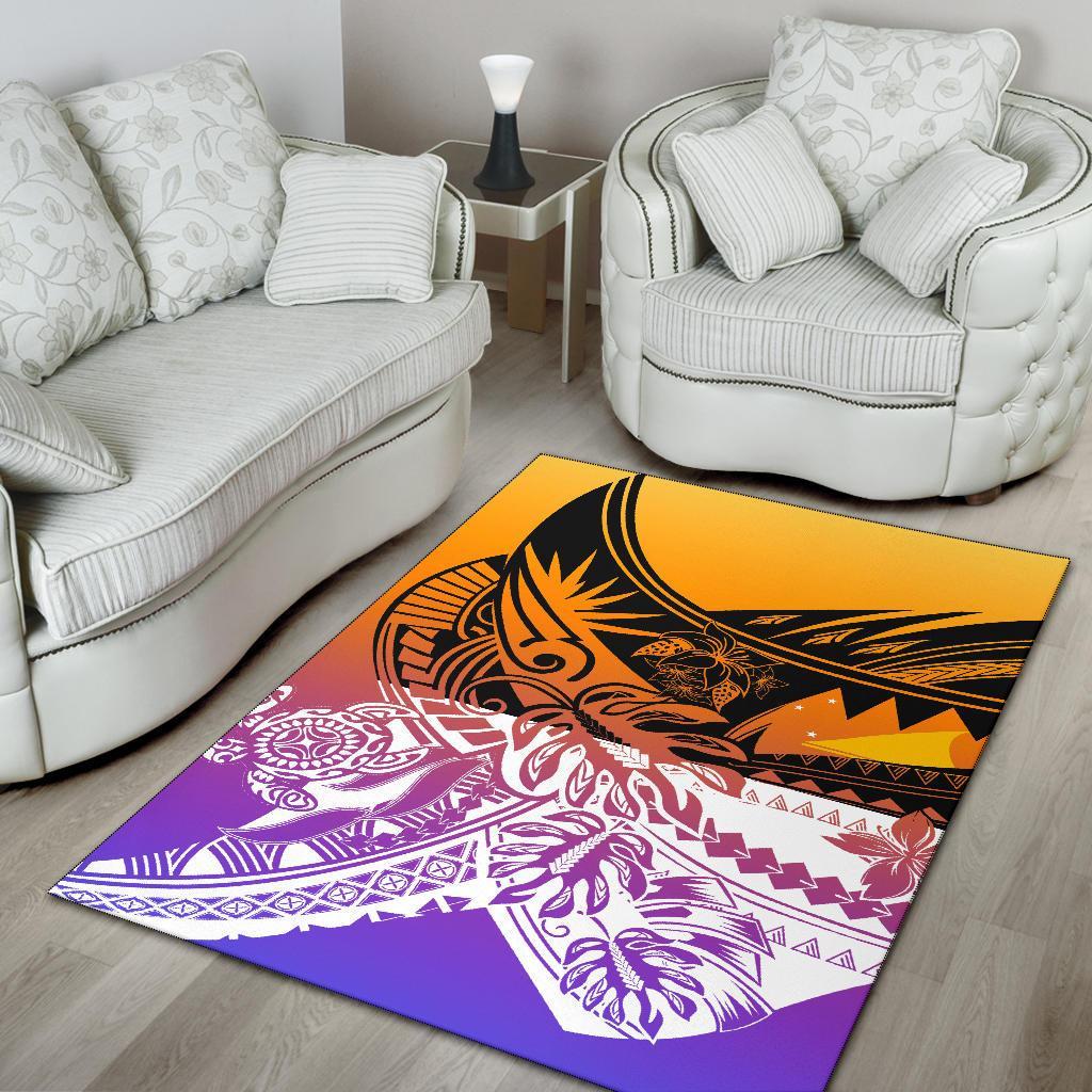 Tokelau Area Rug - Tribal Jungle Pattern