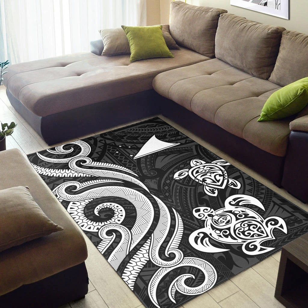 Tokelau Area Rug - White Tentacle Turtle
