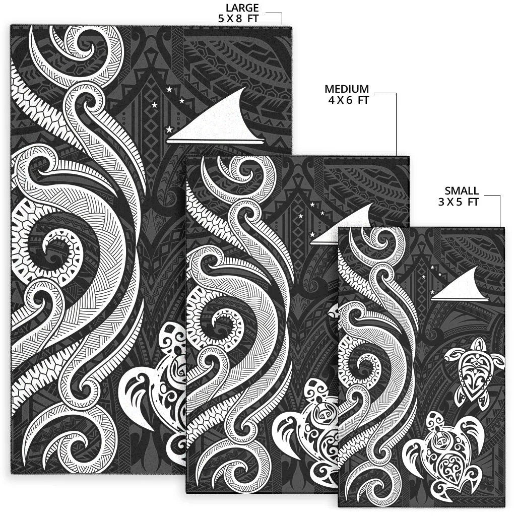 Tokelau Area Rug - White Tentacle Turtle