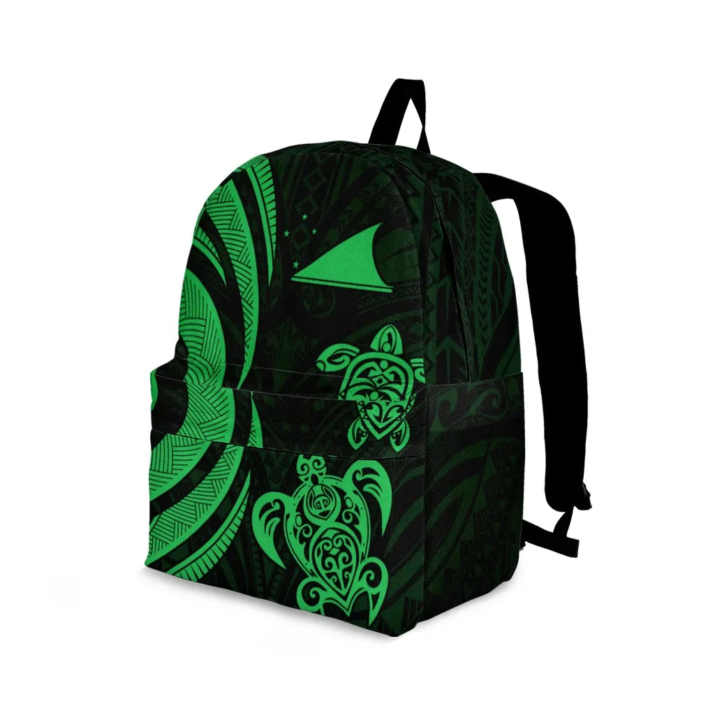 Tokelau Backpack - Green Tentacle Turtle
