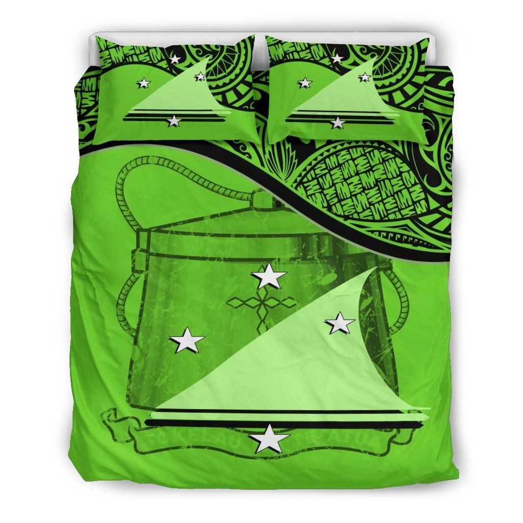 Tokelau Duvet Cover Set - Tokelau Coat Of Arms Green