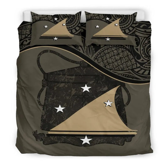 Tokelau Duvet Cover Set - Tokelau Coat Of Arms Brown