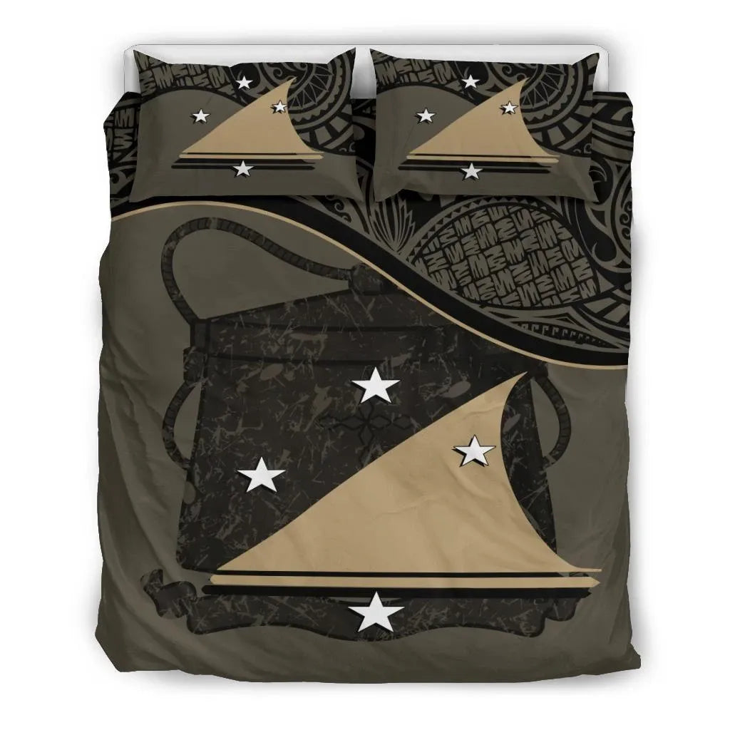 Tokelau Duvet Cover Set - Tokelau Coat Of Arms Brown