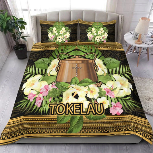 Tokelau Bedding Set - Polynesian Gold Patterns Collection