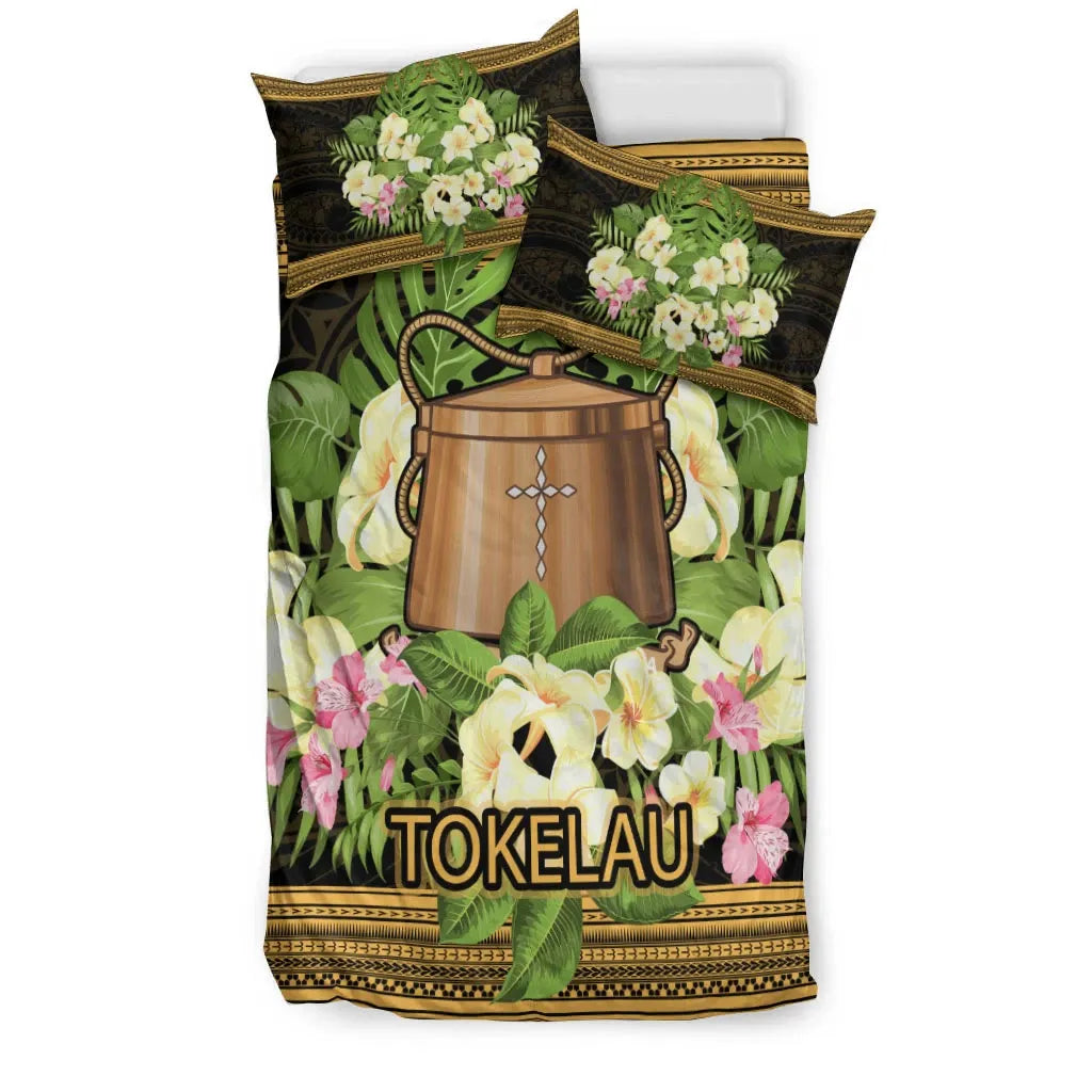 Tokelau Bedding Set - Polynesian Gold Patterns Collection
