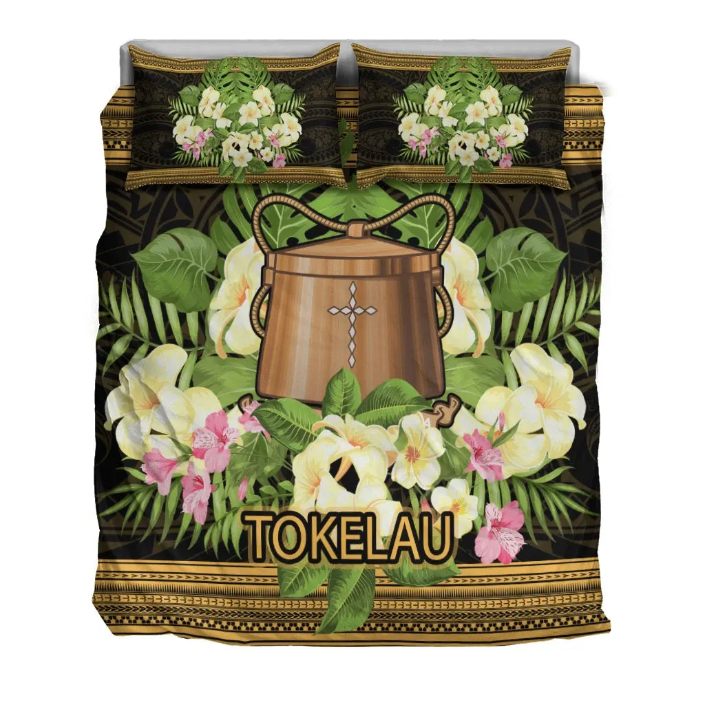 Tokelau Bedding Set - Polynesian Gold Patterns Collection