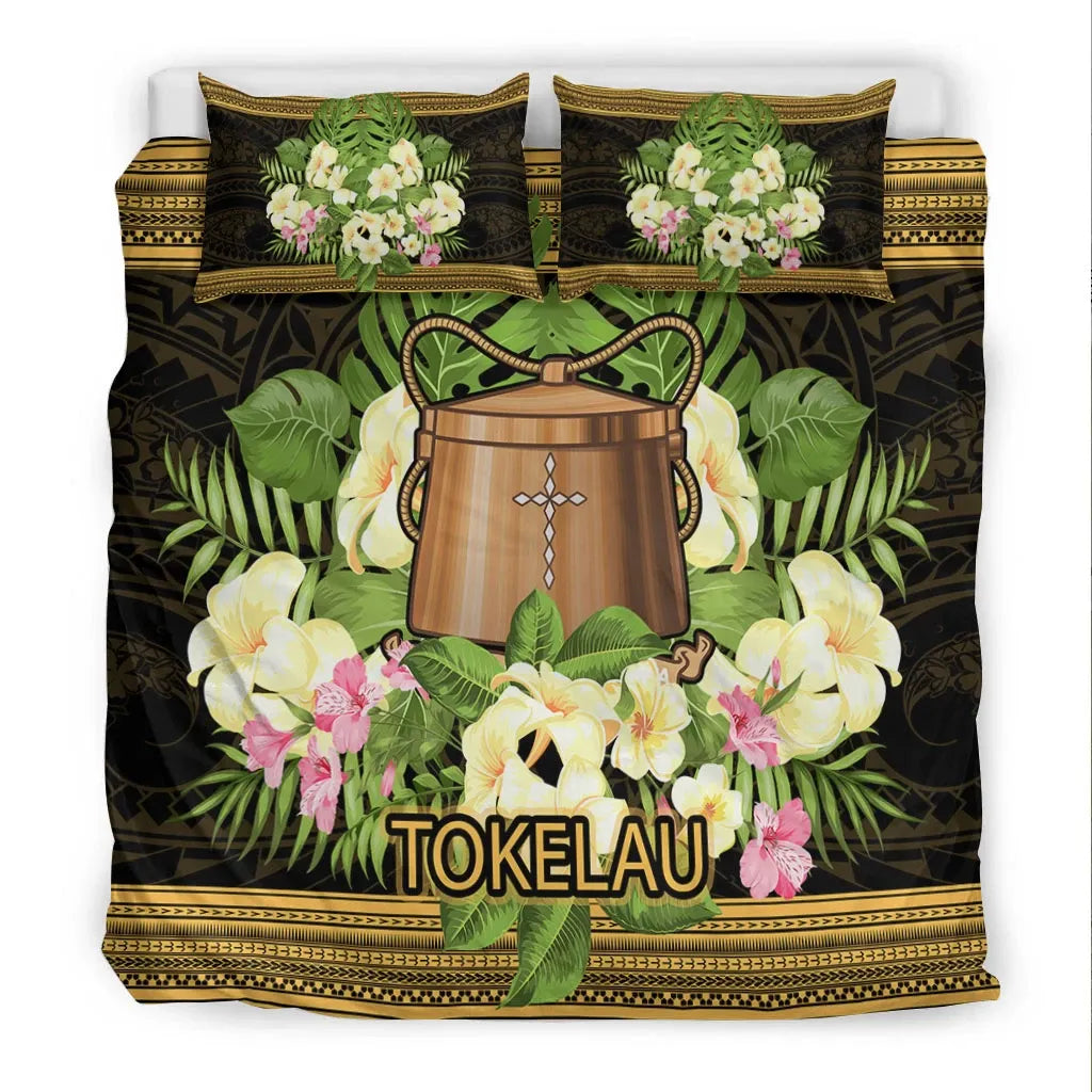 Tokelau Bedding Set - Polynesian Gold Patterns Collection