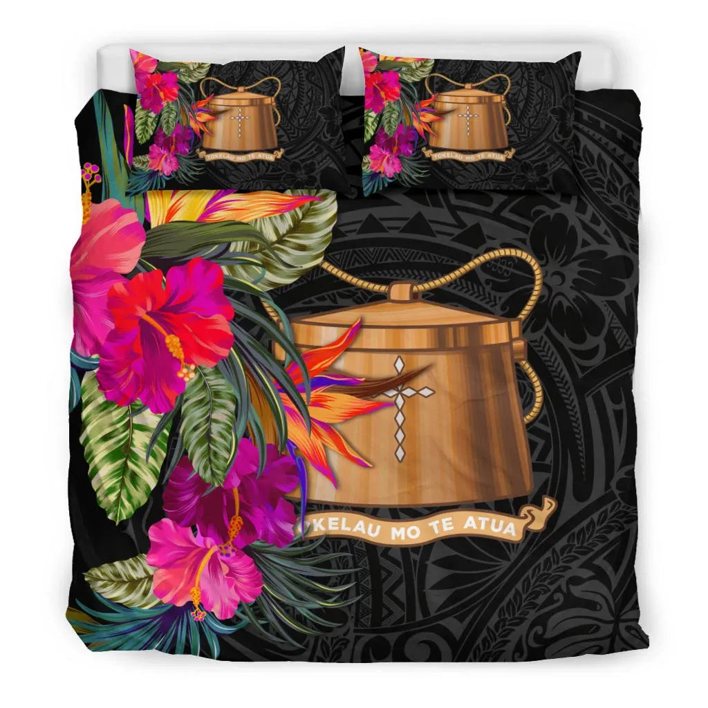 Tokelau Bedding Set - Polynesian Hibiscus Pattern