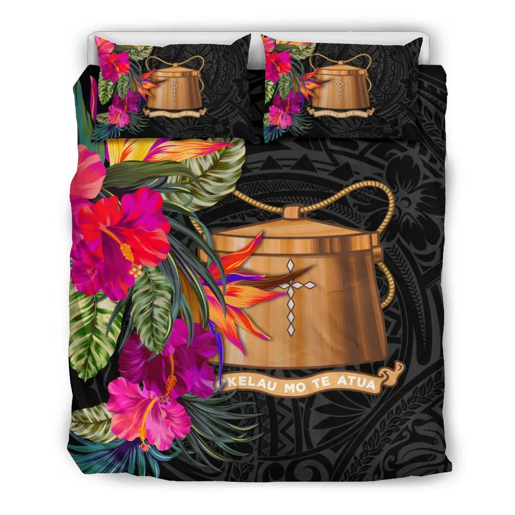 Tokelau Bedding Set - Polynesian Hibiscus Pattern