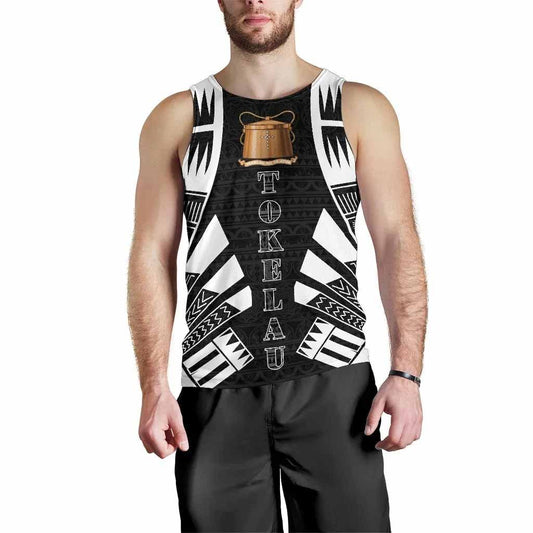 Tokelau Men Tank Top - Polynesian Tattoo Black