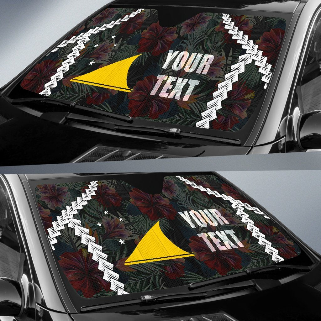 Tokelau Custom Personalised Auto Sun Shades - Chain Polynesian