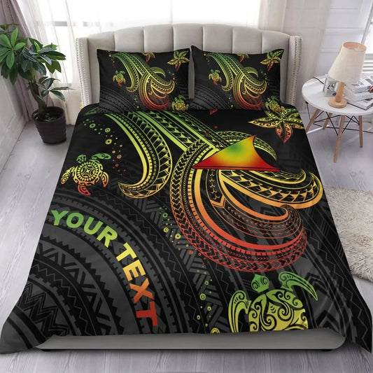 Tokelau Custom Personalised Bedding Set - Reggae Turtle