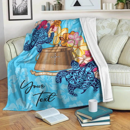 Tokelau Custom Personalised Premium Blanket - Tropical Style