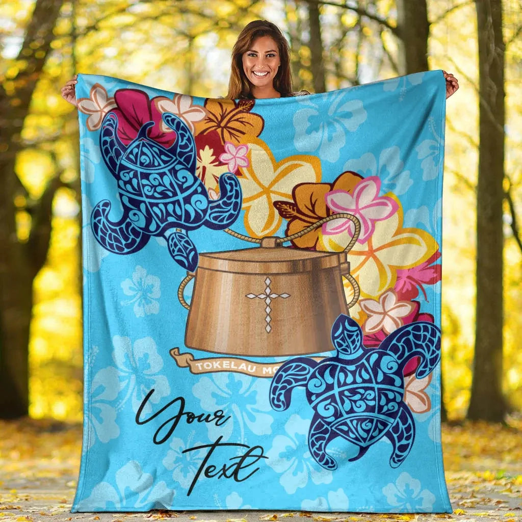 Tokelau Custom Personalised Premium Blanket - Tropical Style