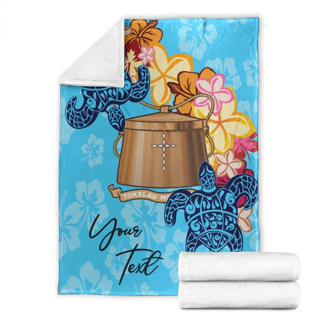 Tokelau Custom Personalised Premium Blanket - Tropical Style