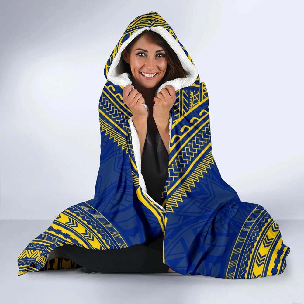 Tokelau Flag Polynesian Chief Hooded Blanket