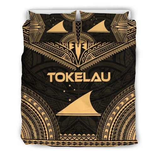 Tokelau Polynesian Chief Duvet Cover Set - Gold Version