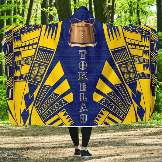 Tokelau Hooded Blanket - Polynesian Tattoo Flag