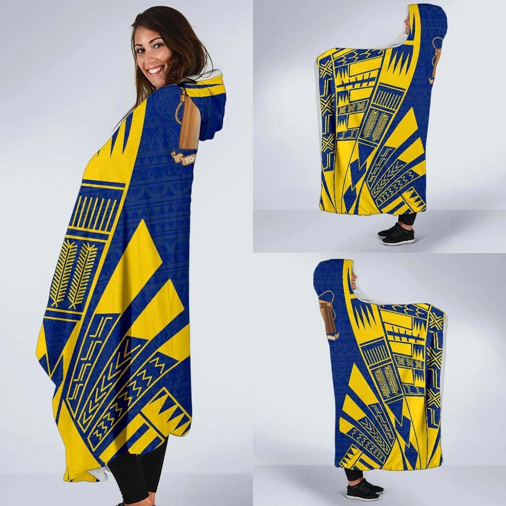 Tokelau Hooded Blanket - Polynesian Tattoo Flag