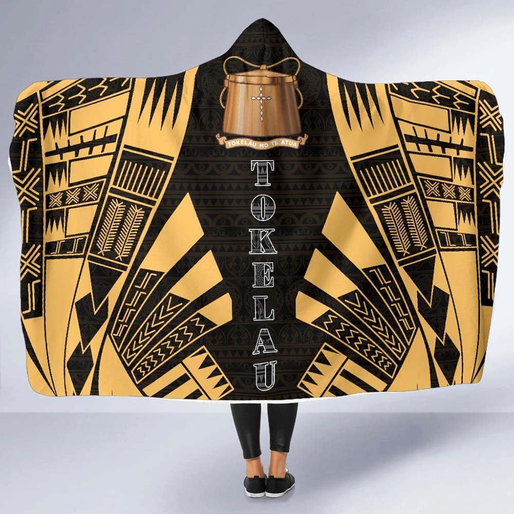 Tokelau Hooded Blanket - Polynesian Tattoo Gold