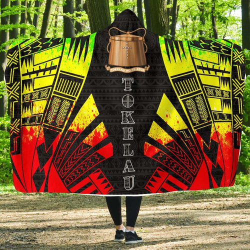 Tokelau Hooded Blanket - Polynesian Tattoo Reggae