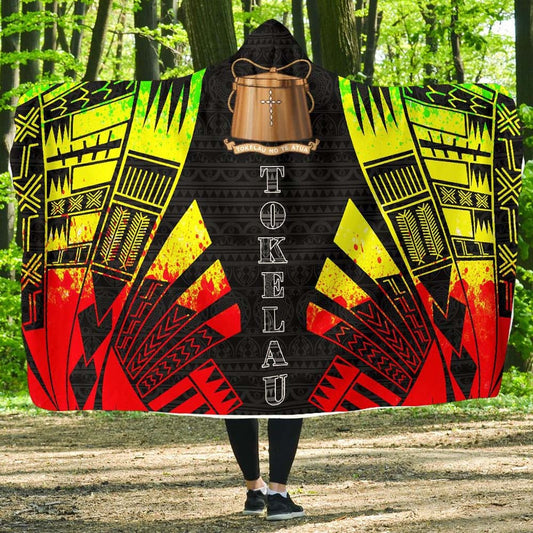 Tokelau Hooded Blanket - Polynesian Tattoo Reggae