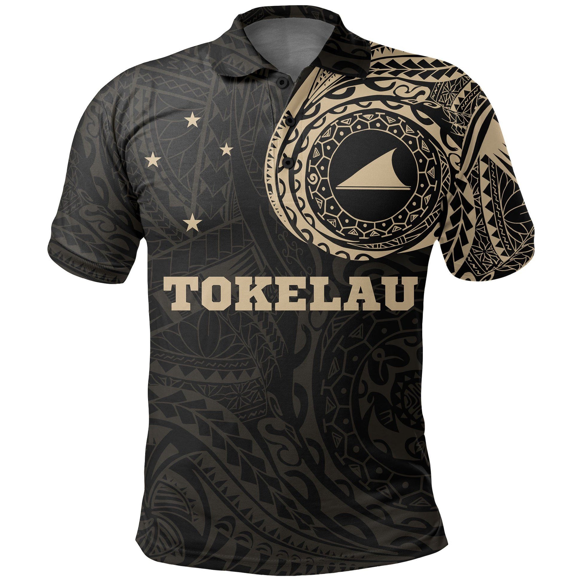 Tokelau Polo Shirt - Tokelau Flag Polynesian Tattoo