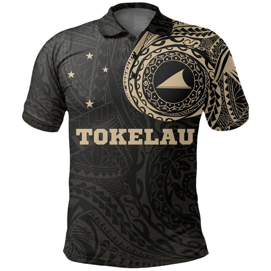 Tokelau Polo Shirt - Tokelau Flag Polynesian Tattoo