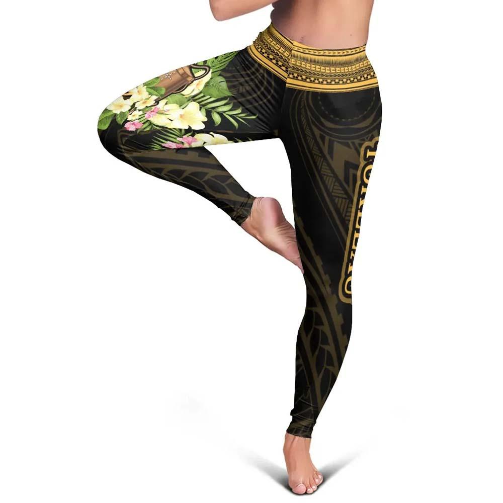 Tokelau Legging - Polynesian Gold Patterns Collection