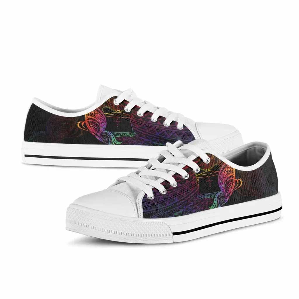 Tokelau Low Top Shoes - Butterfly Polynesian Style