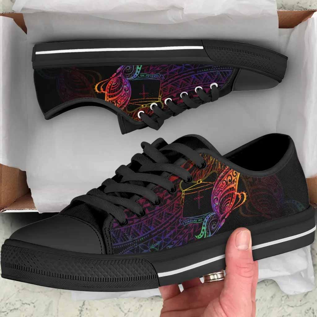 Tokelau Low Top Shoes - Butterfly Polynesian Style