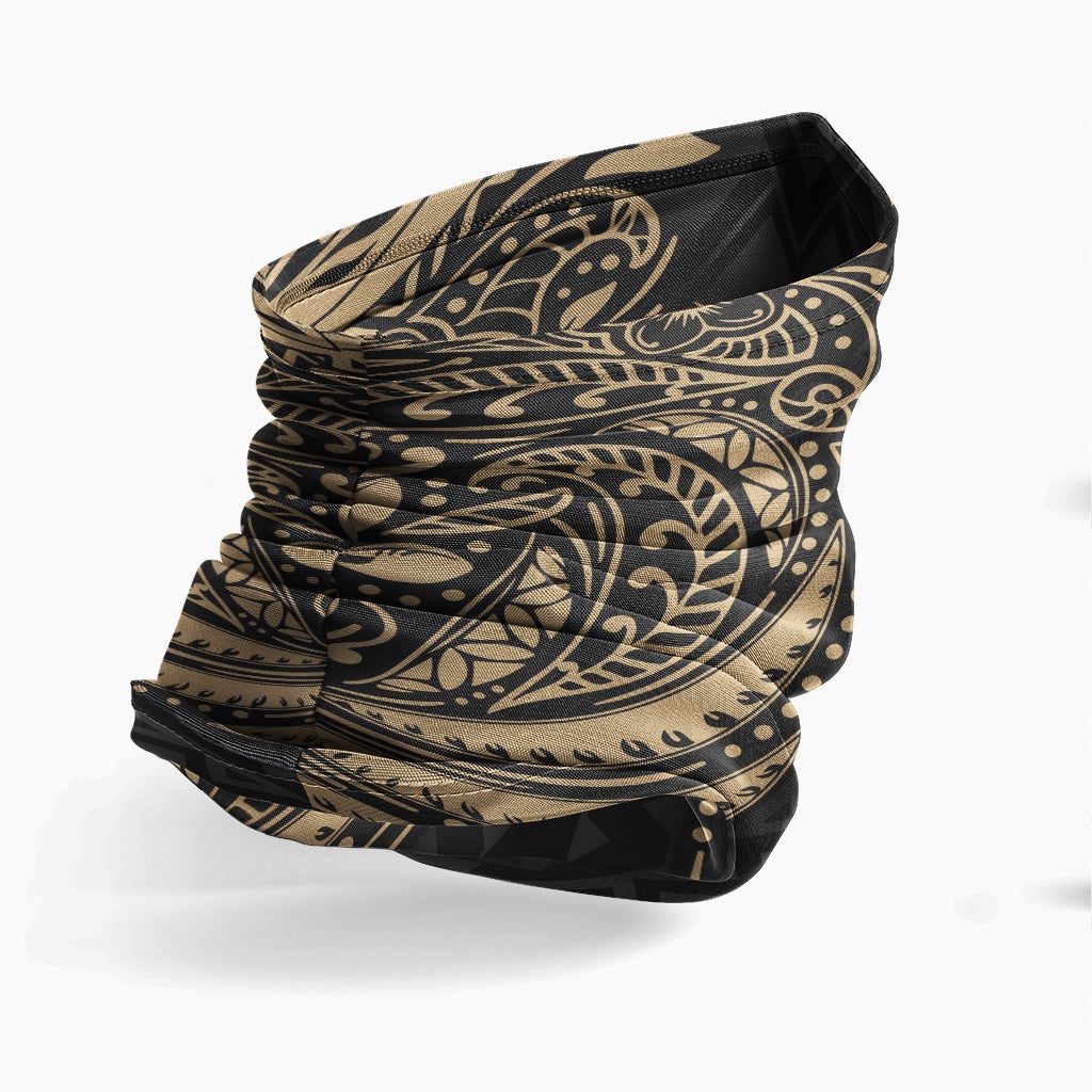 Tokelau Neck Gaiter - Floral Tattoo Gold